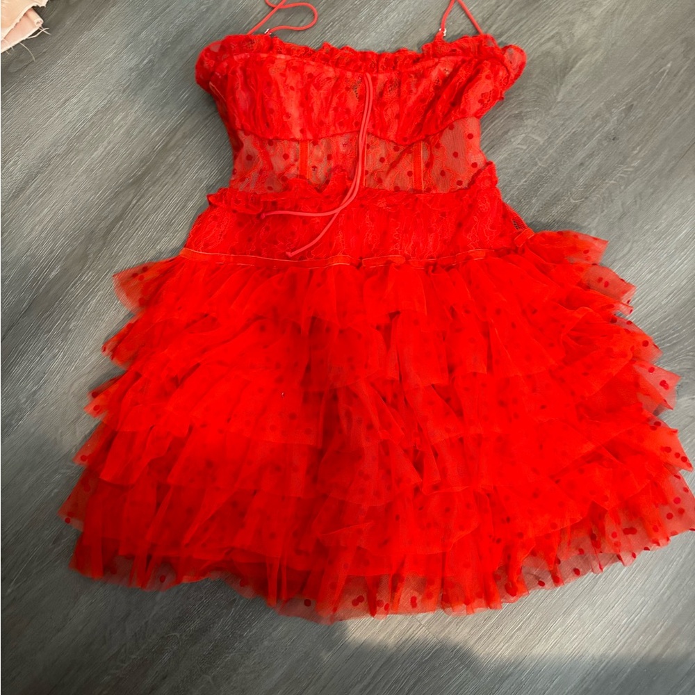For love & Lemons Ruffle Dress